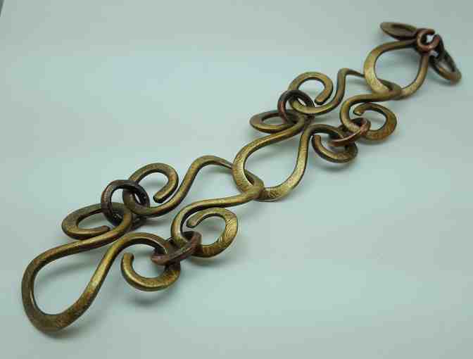 Oleari Designs - Forged Bronze and Copper Bracelet