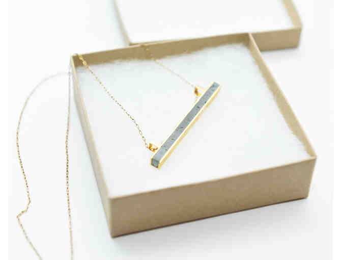 Hazel - Concrete and Gold Vermeil Necklace