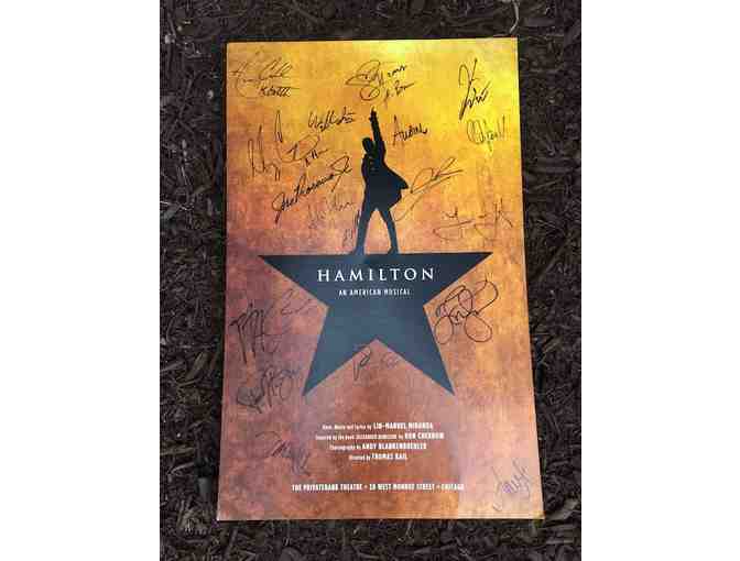 Hamilton-Themed Merch - Hat, Key Ring, and Poster Signed by Hamilton Cast