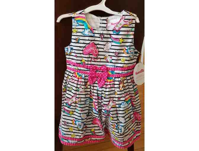 Children's Dresses (2) - Gummy Bear Size 3 and Unicorn Theme Size 2, New with Tags - Photo 2