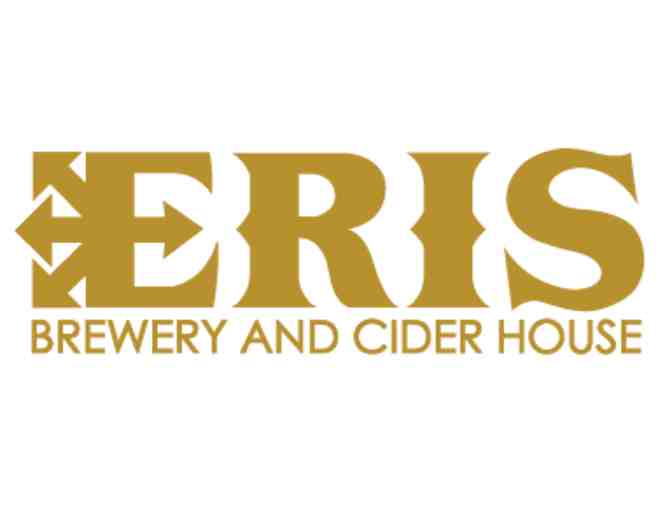 ERIS Brewery and Cider House - Tour and Tasting for 6, a Howler Fill, $50 Gift Card, Merch