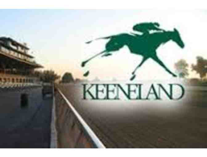 Keeneland Four (4) Reserved Grandstand Seats/Hand Painted Tart Tray