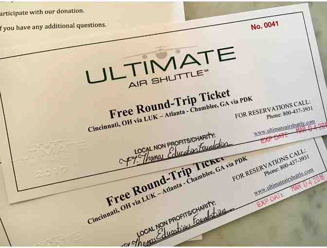 Ultimate Air Shuttle- 2 Round-Trip Tickets !! Cincinnati to Atlanta