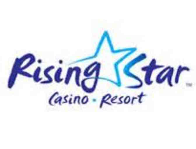 One (1) night get-a-way to Rising Star Casino Resort