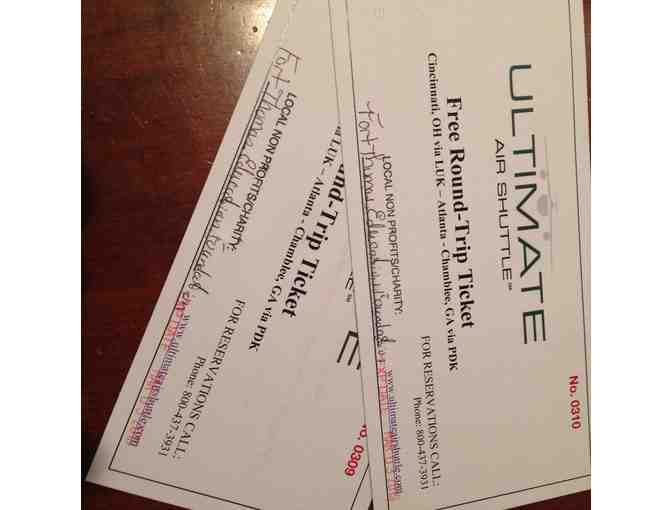 Ultimate Air Shuttle- 2 Round-Trip Tickets !! Cinti to Atlanta + Tour World of Coca-Cola