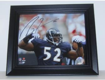 Ray Lewis Autographed Framed Photograph