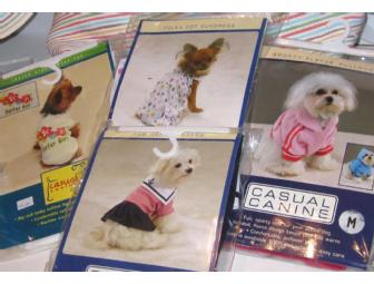 Beach Theme Female Dog Clothes Size Small, Carrier, Accessories and Matching Beach Hat