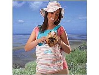 Beach Theme Female Dog Clothes Size Medium, Carrier, Accessories and Matching Beach Hat