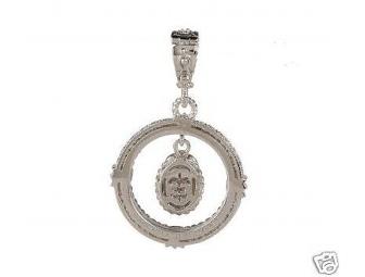 Judith Ripka Sterling Silver Diamonique Lotus Dangle Enhancer