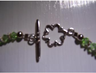 Peridot Swarovski and Sterling Silver 3 piece Jewelry Set