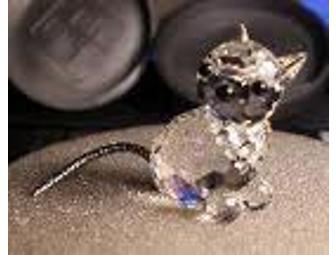 Swarovski Crystal Cat Figurine