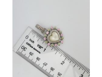 Sterling Silver Mother of Pearl Heart Enhancer - By Judith Ripka