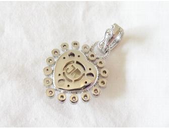 Sterling Silver Mother of Pearl Heart Enhancer - By Judith Ripka