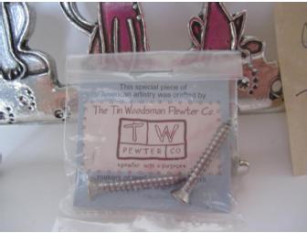 Pewter Key Rack - By Tin Woodsman - Three Cats