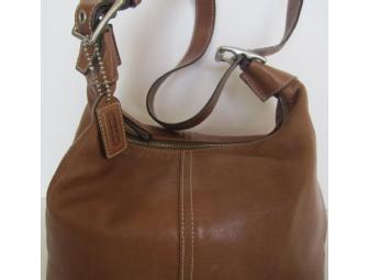 Pre-Owned Coach Brown Leather Shoulder Bag