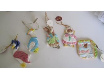 Schmid - Beatrix Potter Creations - Hanging Ornaments - Set of Five