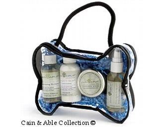 Terry Cloth Bath Robe (Small) & Travel Size Lavender Spa Set