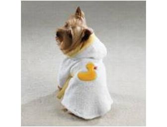 Terry Cloth Bath Robe (Small) & Travel Size Lavender Spa Set