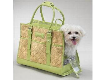 East Side Collection South Beach Straw Pet Carrier