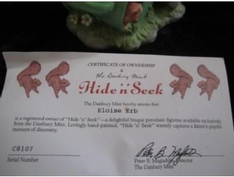 Danbury Mint Bisque Porcelain Figurine 'Hide N Seek'
