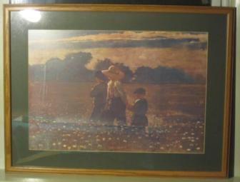Winslow Homer - In The Mowing - Oil on Cavas - Framed