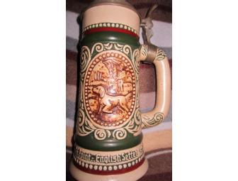 Avon 1978 English Setter Rainbow Trout Lidded Beer Stein