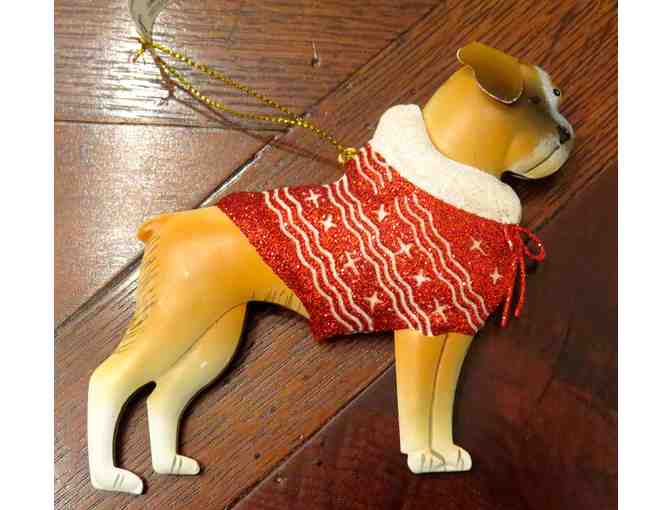 Boxer Dog Christmas Tree Ornament