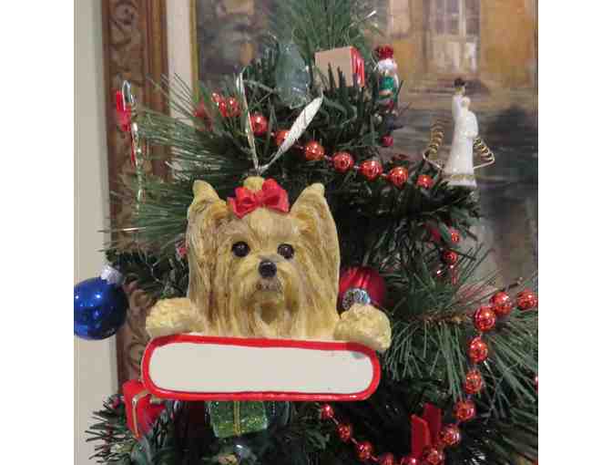 Yorkie Christmas Tree Ornament