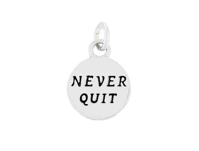Sterling Silver 'Never Quit' Necklace