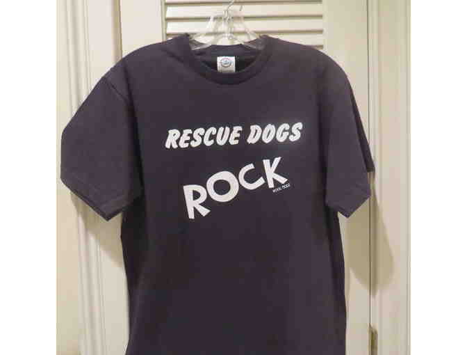 'Rescue Dogs Rock' T-Shirt Sz. M