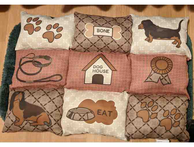 Dog Icon Quilted Bed