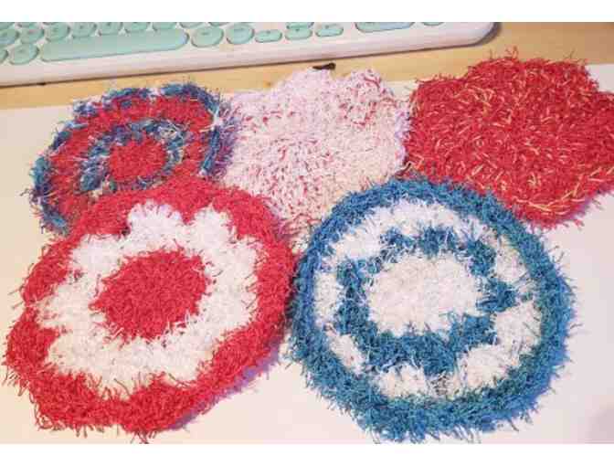 Set of 5 crochet scrubbies