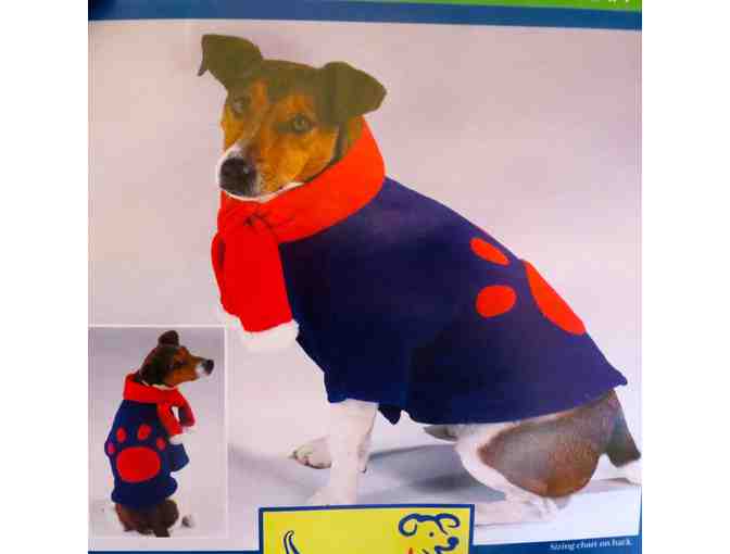 Chilly Day Fleece Jacket and Scarf for your Dog  size S - Photo 1