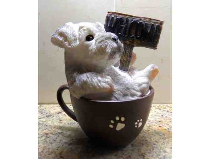 Welcome Puppy in a Cup