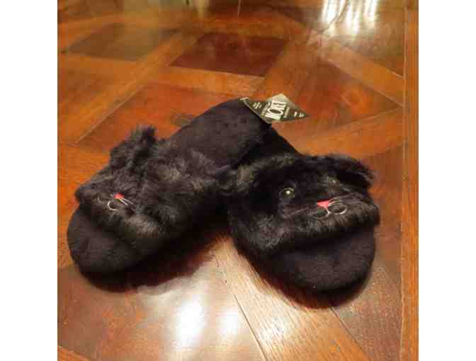 Cat Furry Slippers - Medium (size 7-8) - Photo 1