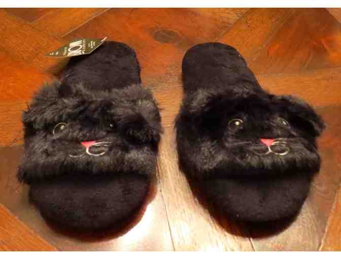 Cat Furry Slippers - Medium (size 7-8)