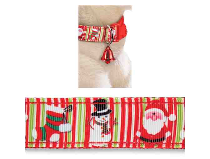 Set of 2 Christmas Dog collars - Med/Large  16-30'