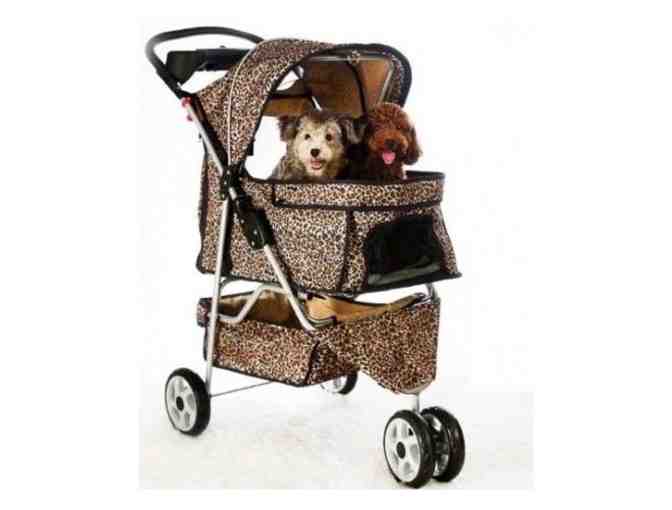 All Terrain Extra Wide 3 Wheels Pet Dog Cat Stroller w/RainCover