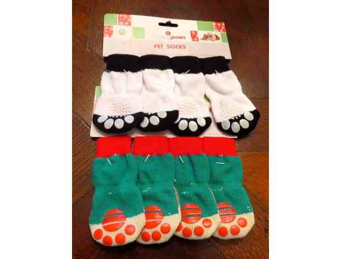 2 sets of Holiday Pupper Socks for your Dog
