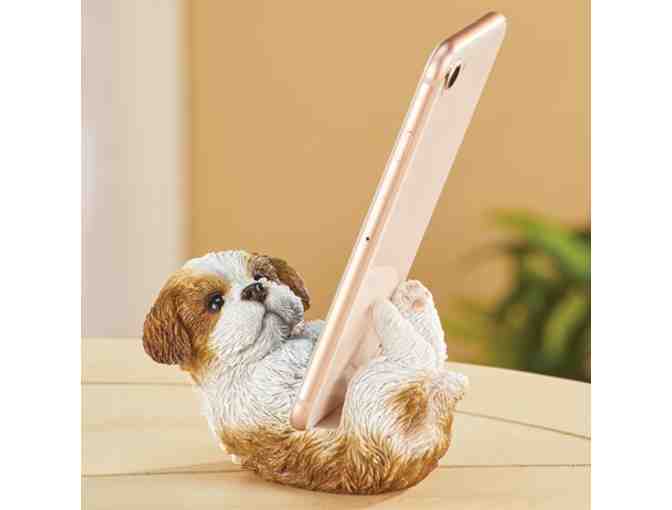 Shih Tzu Puppy Cell Phone Holder Stand - Photo 1