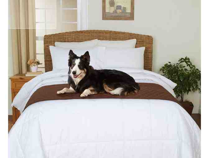 Reversible Quilted Pet Shield for Bed