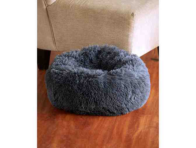 Plush Donut Pet Bed - Charcoal