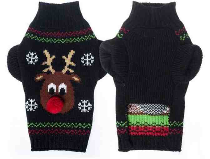 Rudolph Red Nose Reindeer sweater-Black