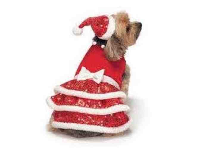 Zack and Zoey brand Red Velvet Christmas Dress and hat - size M