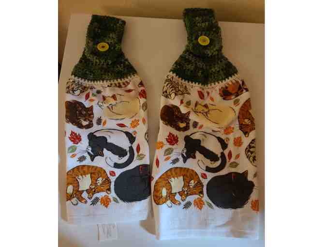 Cat Kitchen Towels - scrubby and cloth