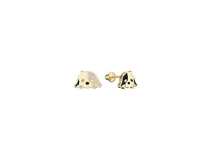 Sterling Silver Dog Drop earrings
