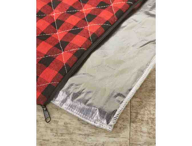 Quilted Plaid Thermal Bed - small - Black