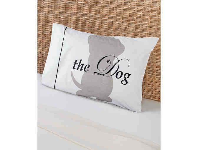 Set of Three Pillow Cases - His, Hers, and the Dog