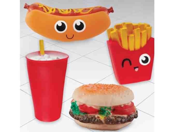 Squeaky Fast Food Dog Toys