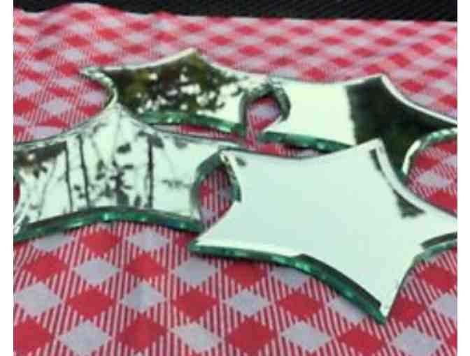 Crate and Barrel Mirror Star Candle Coasters